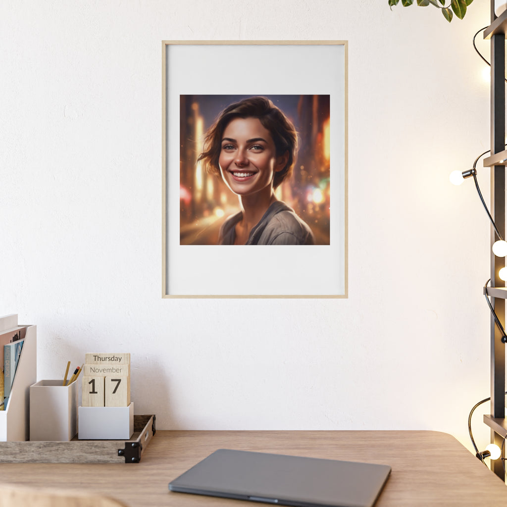 Poster mit Holzrahmen, Art.-Nr. AP 00160 P